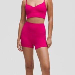 Lululemon Hot Pink 6” shorts